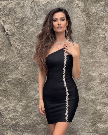 Rochie Bandage H21038 Negru