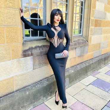 ROCHIE BANDAGE LUNGA NEAGRA