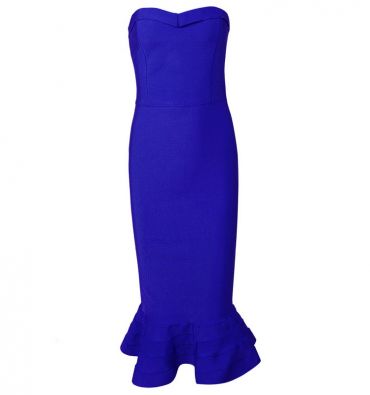 Rochie Bandage H1154 Albastru