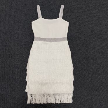 Rochie Bandage H22046 Alb