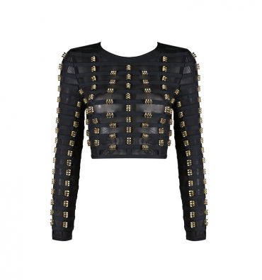 Top Bandage H2579 Negru